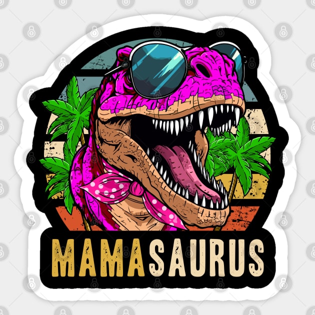 Mama Saurus Women Mother's Day T-Rex Dinosaur-Themed Party Sticker by Acroxth